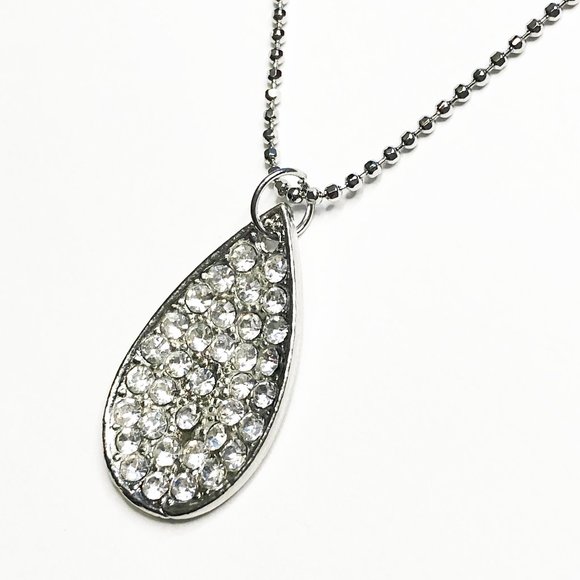Teadrop Crystal Pendant Necklace - Picture 4 of 5